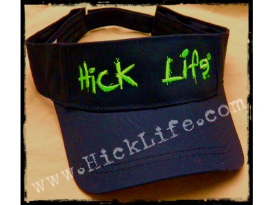 Black Visor Monster Green Embroidery 